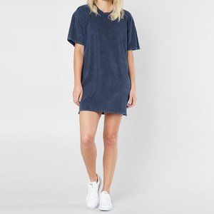 Double Zero Oversized Acid Wash T-Shirt Dress